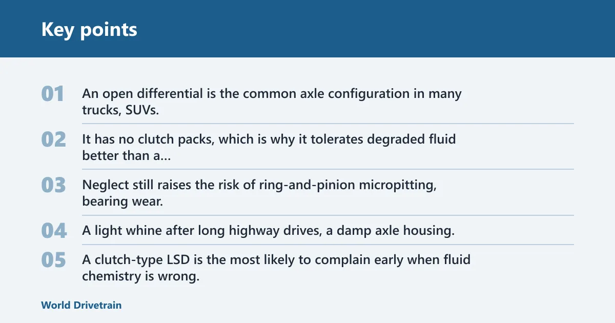 Key points: Which differential do you have?
