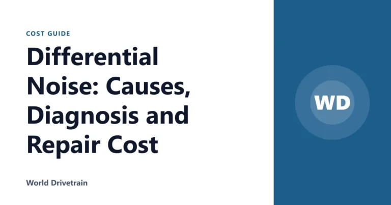 Differential Noise: Causes, Diagnosis and Repair Cost