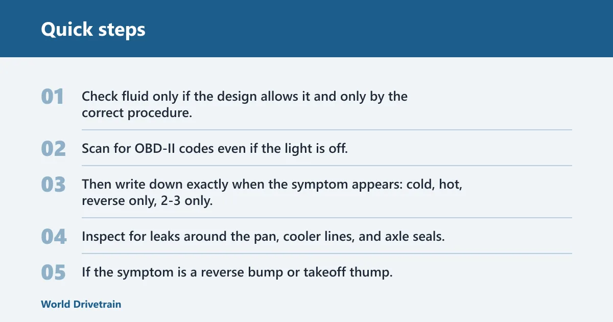 Quick steps: What should you check before paying for parts?
