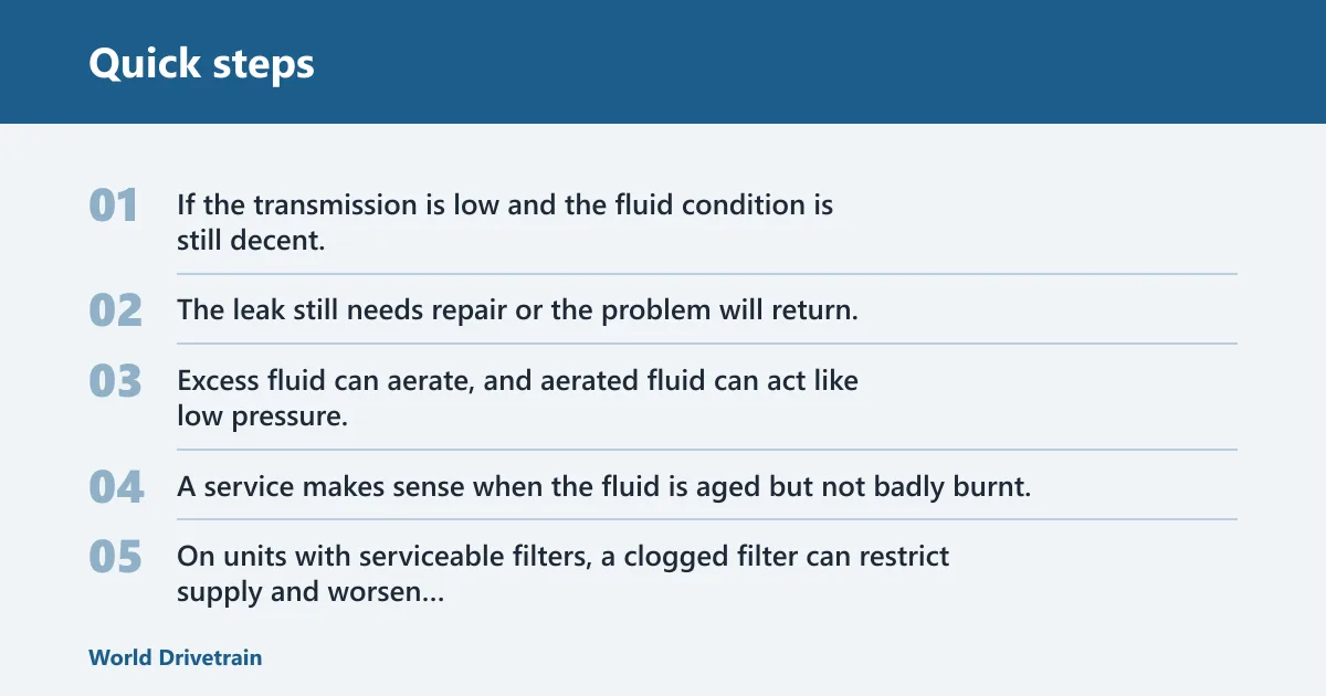 Quick steps: How to fix transmission slipping without replacing it