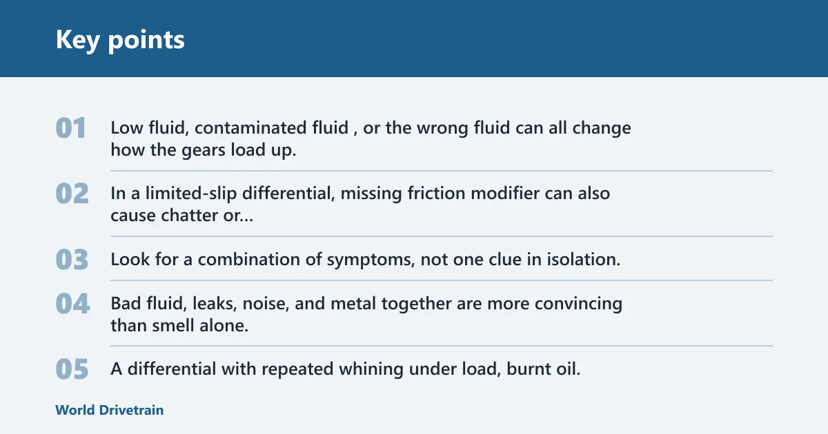 Key points: What symptoms travel with bad fluid?