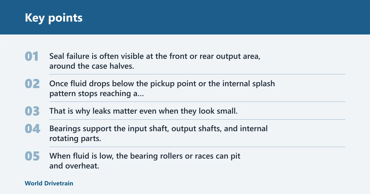 Key points: Can seals and bearings fail first?