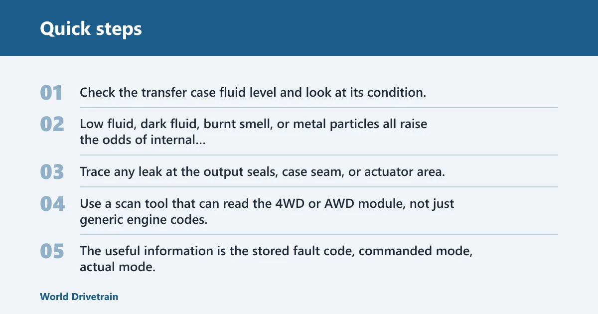 Quick steps: What to check before repair