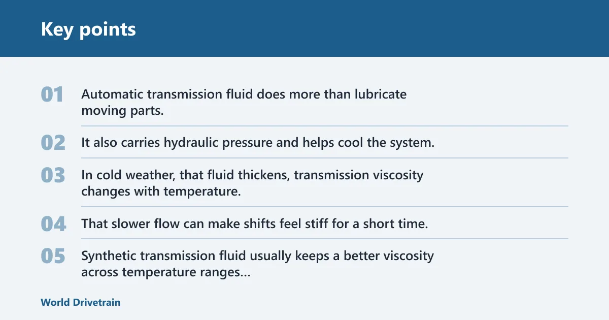 Key points: Why hard shifting happens when it’s cold