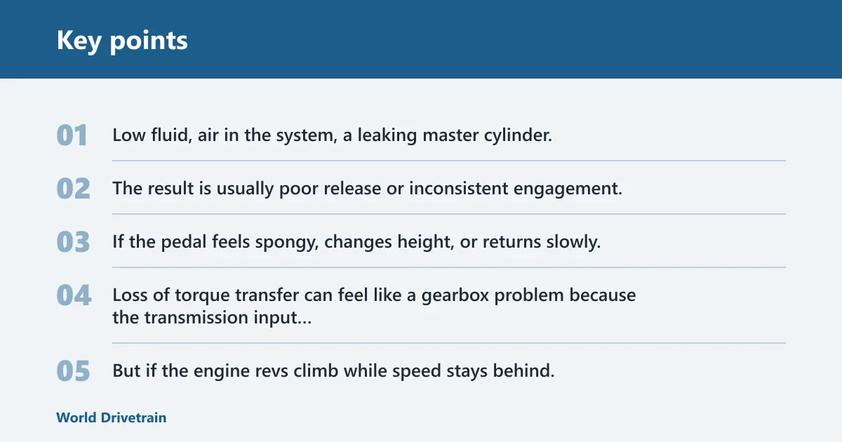 Key points: Is it really the clutch?