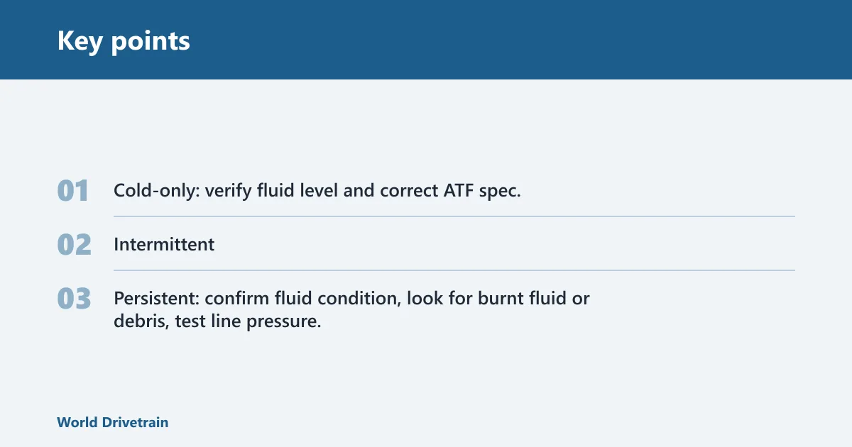 Key points: Use this no-warning-light diagnostic table