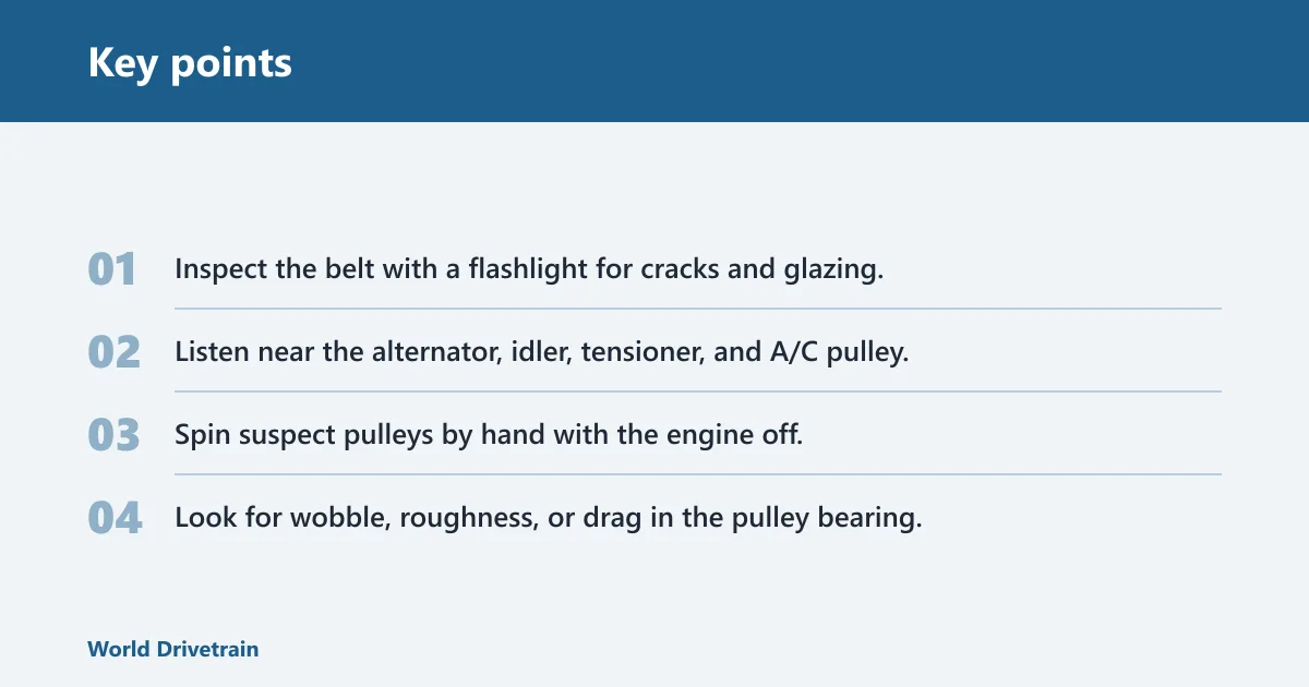 Key points: How do you tell if it’s the transmission or a bad belt?