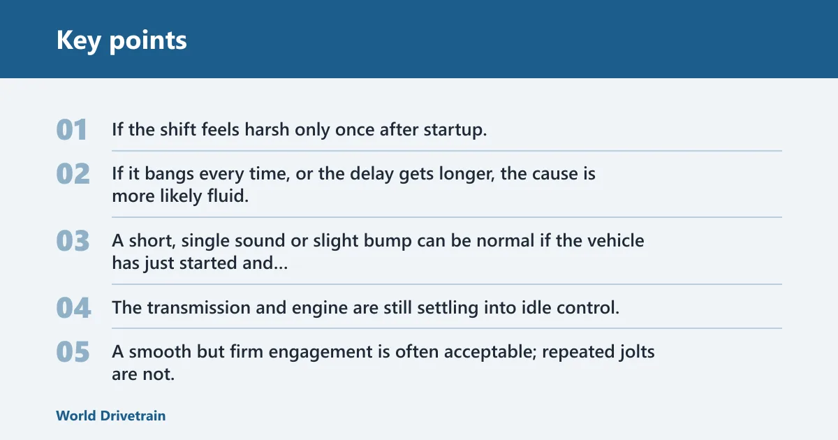 Key points: Why park to reverse feels different