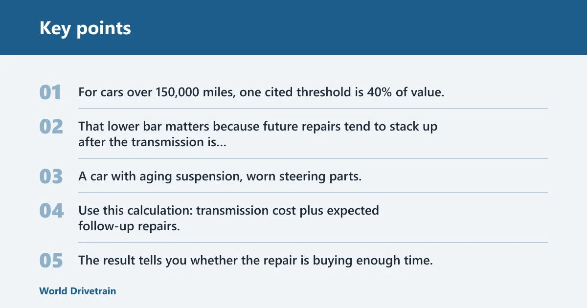 Key points: Transmission decision matrix